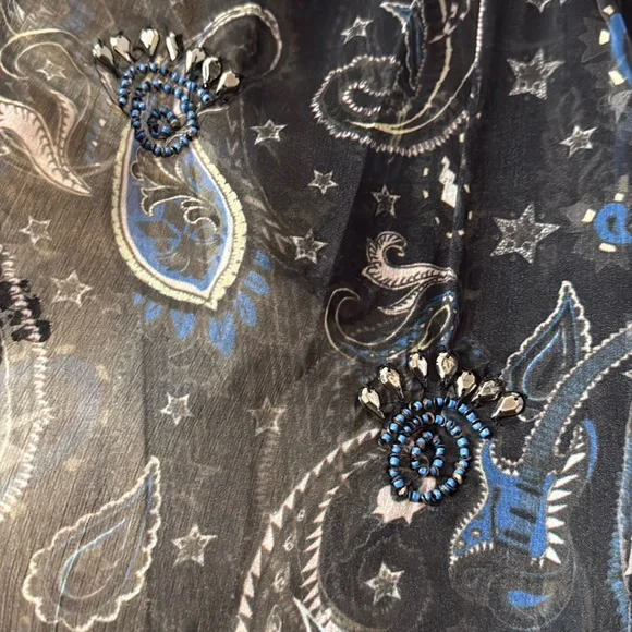 ZADIG & VOLTAIRE Thym Paisley Printed Blouse - Picture 7 of 12